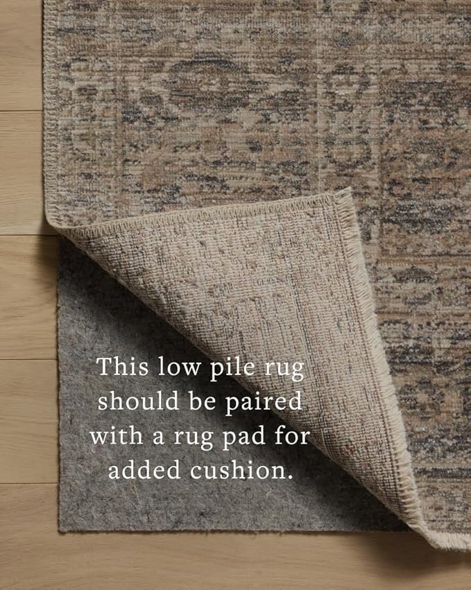 Loloi Amber Lewis Molly Collection MOL-04 Navy/Blush 2'-7" x 10'-0" Low Pile Runner Rug