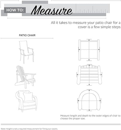 Classic Accessories Ravenna Water-Resistant 38 Inch Patio Lounge Chair Cover, Patio Furniture Covers