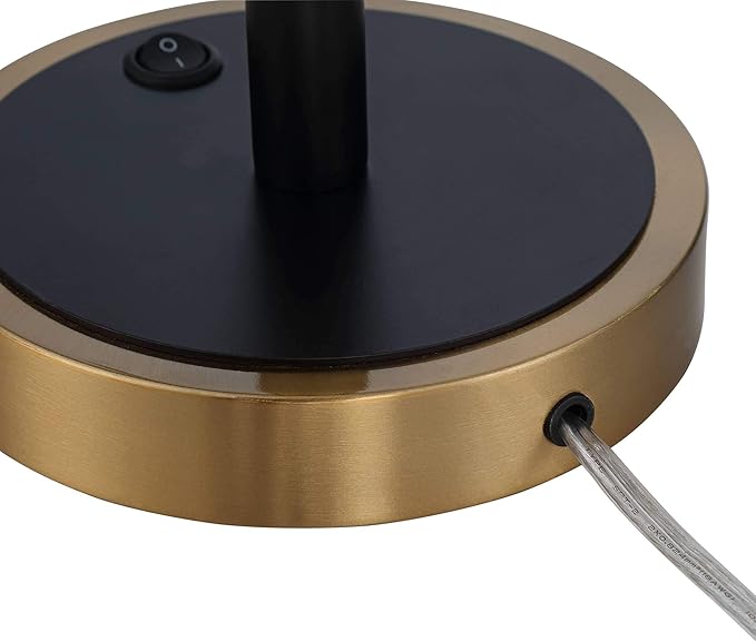 Possini Euro Design Axiom Modern Console Table Lamp 39" Tall Brass Gold Black Metal Champagne Ribbed Glass Shade for Bedroom Living Room House Home Bedside Nightstand Office Entryway Kids Family