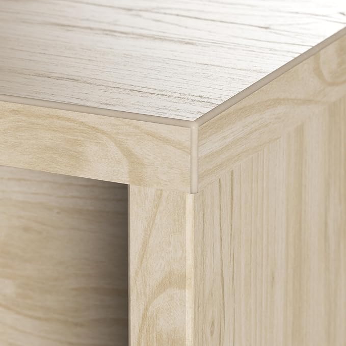 Bush Business Furniture Studio C 72W Computer Desk with Wire Management and Modesty Panel in Natural Elm, Professional Table for Home Office and Corporate Office