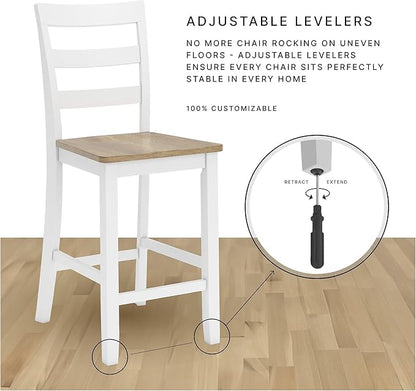 Signature Design by Ashley Valebeck Industrial Adjustable Height Swivel Barstool, 2 Count, Brown