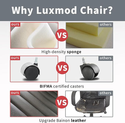 Ergonomic Desk Chair Computer Chairs with Armrests and Wheels Heavy Duty Wide Seat for Home Office Comfortable 22.83in Chair for Women and Men，Gold Black