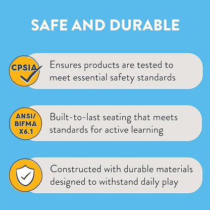 Stackable School Chairs, 14", Kids Furniture, Grey, 4-Pack
