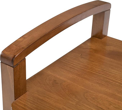 SIMPLIHOME Warm Shaker Entryway Storage Bench - 44 inch Wide Solid Wood Storage Seat in Light Golden Brown, Transitional Bench Seat for Mudroom or Living Room with Lift-Up Lid and Shaker-Style Panels
