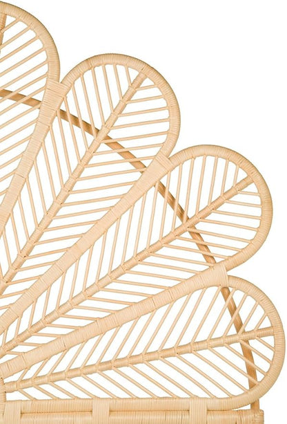 KOUBOO Rattan Petal Headboard, California King, Natural