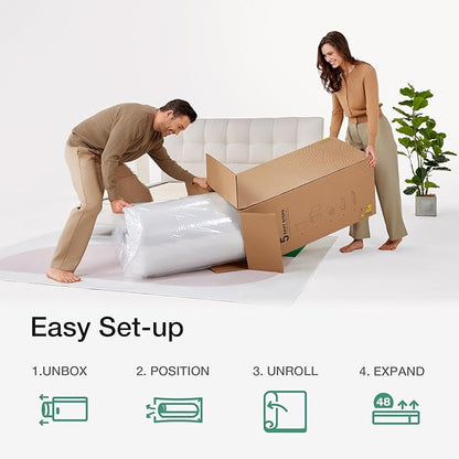 Novilla Twin XL Mattress 6 Inch,Bonnell Spring Hybrid Mattress for Spine Support & Cooling Comfort - Adaptive Foam Layer with Medium Firm- CertiPUR-US Certified for Youth/Guest Rooms