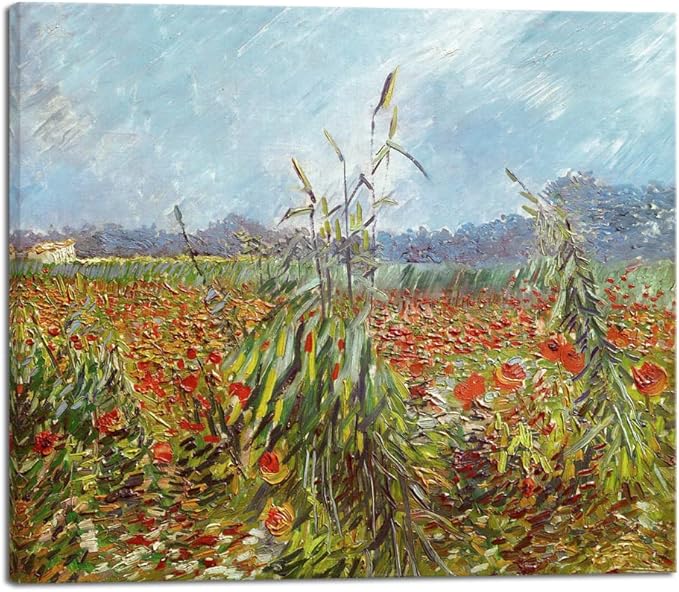 Wieco Art Canvas Prints Green Ears of Wheat by Vincent Van Gogh Impressionism Canvas Wall Art Famous Paintings Reproduction Pictures Artwork Wall Art for Living Room Home Decor