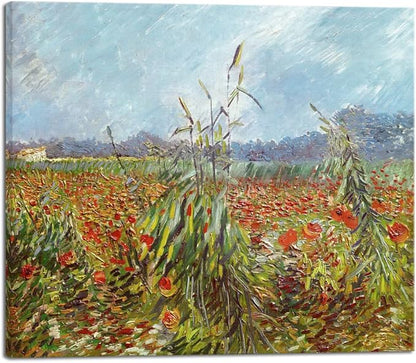 Wieco Art Canvas Prints Green Ears of Wheat by Vincent Van Gogh Impressionism Canvas Wall Art Famous Paintings Reproduction Pictures Artwork Wall Art for Living Room Home Decor