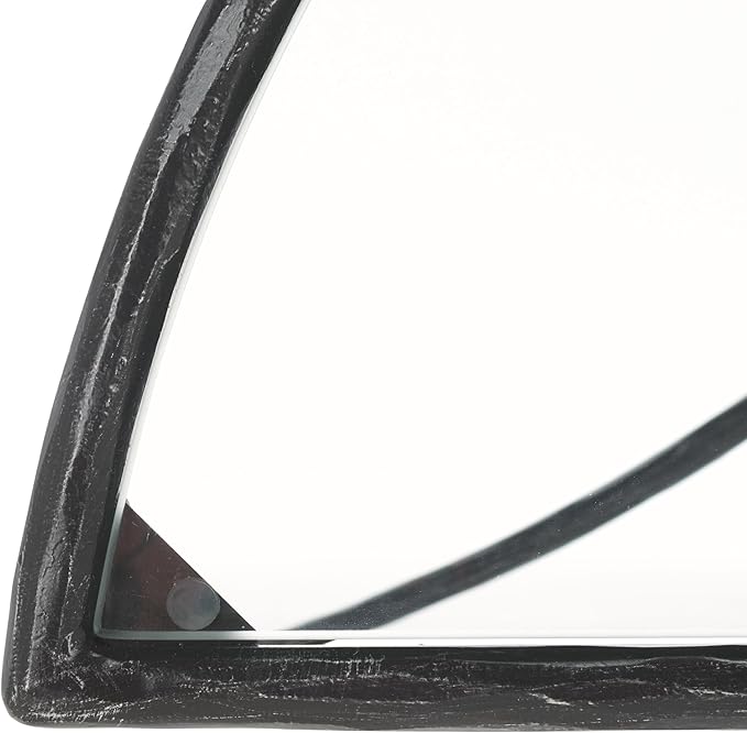 SAFAVIEH Couture Collection Isabellina Black & Clear Glass Half Moon Console Table