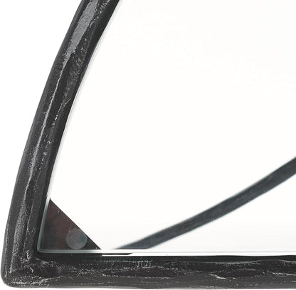 SAFAVIEH Couture Collection Isabellina Black & Clear Glass Half Moon Console Table
