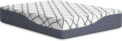 Signature Design by Ashley 14 Inch Chime Elite 2.0 Ultra Plush Green Tea Memory Foam Mattress for Cool Sleep and Pressure Relief, California King, Fiberglass Free, Mattress In A Box