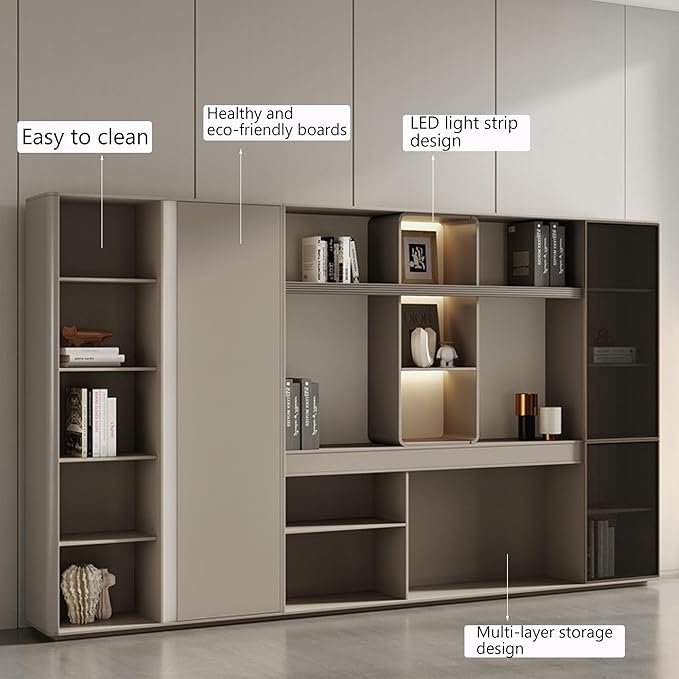L Shaped Executive Desk, 110.2 inch Large Executive Computer Desk Set Drawers and Lockable, Power Socket and USB Port Storage, Without Desk or Computer Chair (Filing Cabinet)