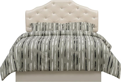 Dawson Queen Headboard Silver PU