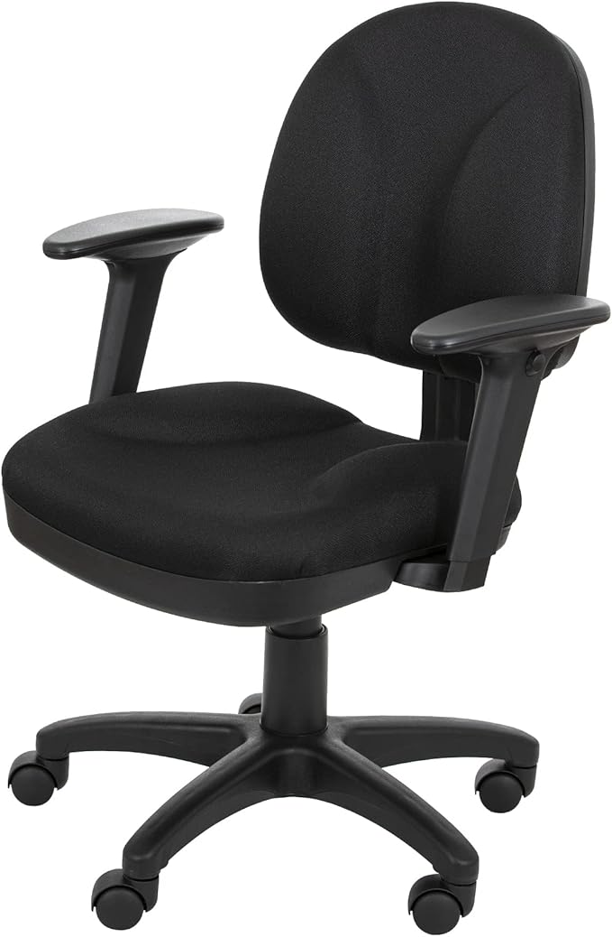 OEF Furnishings Comfort Office Chair, 18"-22", Black