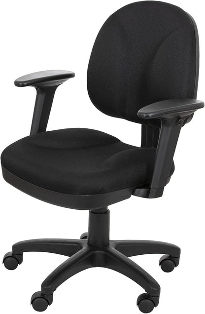OEF Furnishings Comfort Office Chair, 18"-22", Black