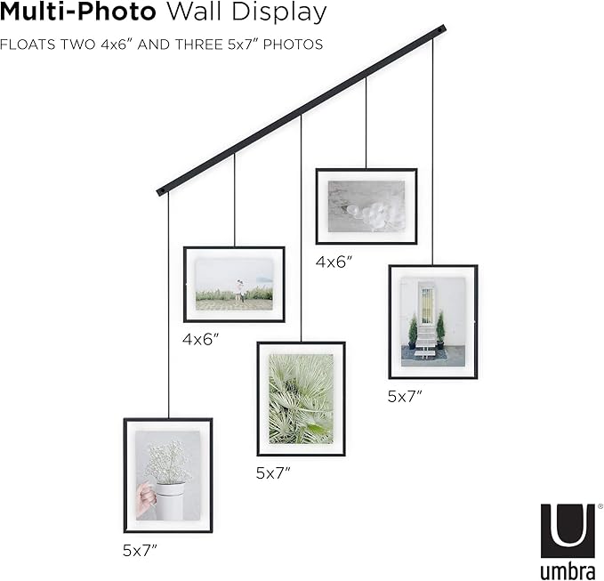 Umbra, Black Exhibit Multi Picture Frame Photo Display