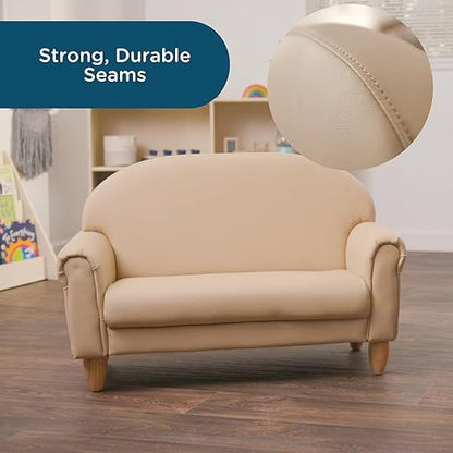 Children's Factory As We Grow Toddler Sofa, Flexible Seating for Daycare or Preschool, Kids Reading Couch, Playroom Furniture, Buff