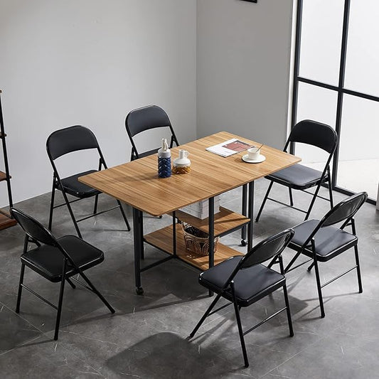 12 Pack Black Folding Chairs with Padded Seats, Portable Stackable Foldable Chairs for Indoor and Outdoor, Commercial Seat with Metal Frame for Events Office Wedding Party, 330lbs Capacity