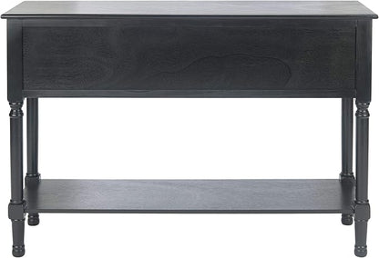 Safavieh Home Collection Haines Black 4-Drawer Bottom Shelf Console Table