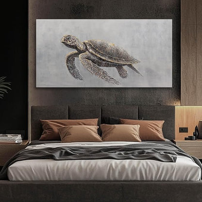 SDYA Minimalist Art Wall Decor Animal Decorative Pictures Black and Brown Art for Walls 24"x48" Artwork for Bedroom Dining Room Decor