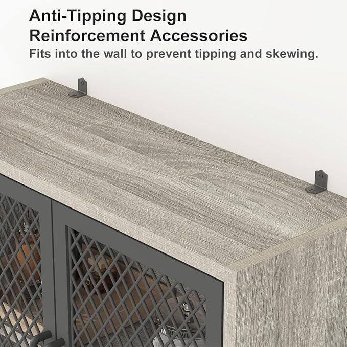 Launica Bathroom Space Saver, Over The Toilet Storage Cabinet, Metal and Wood Industrial Organizer Stand Above Toilet, Freestanding Rack Behind Toilet Wtih Shelf, Light Grey Oak