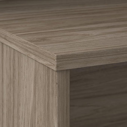 Bush Business Furniture Studio C 72W Computer Desk with Wire Management and Modesty Panel in Modern Hickory, Professional Table for Home Office and Corporate Office