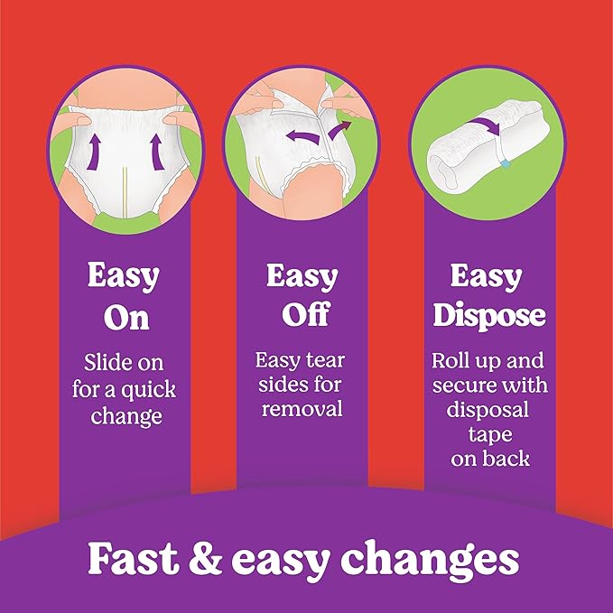 Huggies Size 4 Baby Diapers, Little Movers HuggFit 360° Baby Diapers with 360° Waistband, Size 4 (22-37 lbs), 64 Count, Packaging May Vary