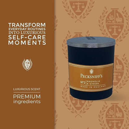 Pecksniffs Magnolia & Ginger Scented Candle | 1 Wick, 100g/3.5oz