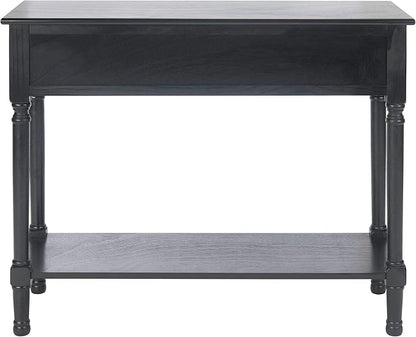 SAFAVIEH Home Collection Tate Black 2-Drawer Bottom Shelf Console Table CNS5720B