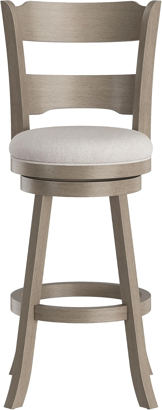 Hillsdale Arborwood Wood Bar Height Swivel Stool, Aged Greige