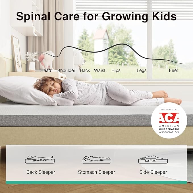 Novilla Twin Mattress, 6-Inch Gel Memory Foam Mattress for Cool Night Sleep & Pressure Relief, Medium Firm Twin Size in a Box, Bliss