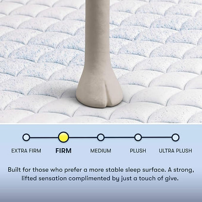 Serta Sleeptrue Firm 6" Twin Memory Foam Mattress in a Box, Cooling, Breathable, and Pressure Relieving - 100 Night Trial, CertiPUR-US Certified and 10 Year Limited Warranty