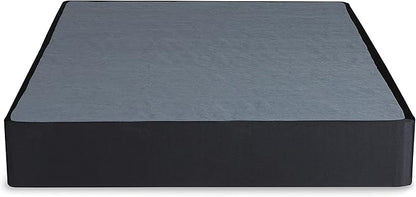 Signature Design by Ashley 10" Mattress Box Spring with Metal Foundation, Sturdy and Durable, Ready to Assemble, Parts and Tools Included, King, Removable Black Fabric Cover