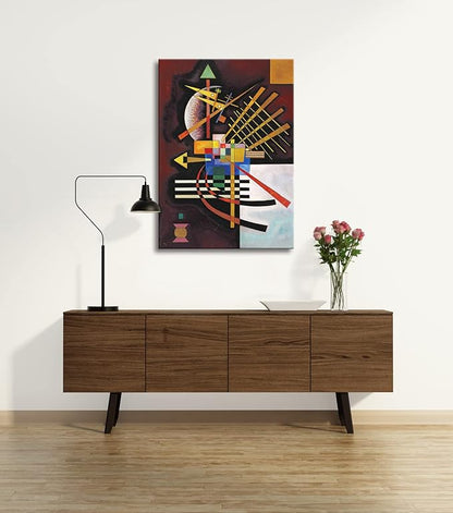Wieco Art Canvas Prints Wall Art Above and Left,1925 by Wassily Kandinsky Classic Abstract Art Reproductions Canvas Wall Art for Living Room Home Decor Wall Decorations