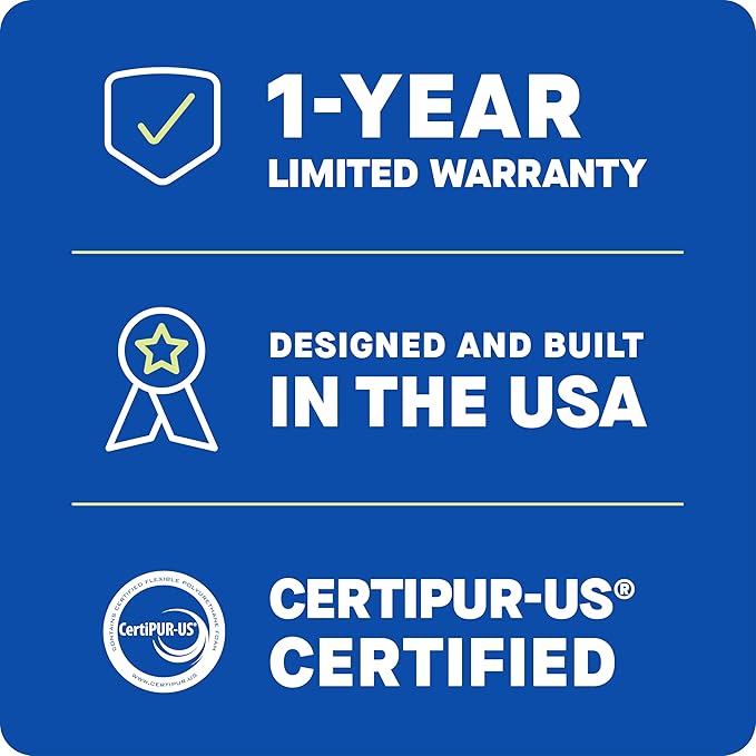 Sealy Dreamlife 1.5” Gel Memory Foam King Mattress Topper with SealyComfort Gel Foam, 1 Year Limited Warranty, Made in The USA