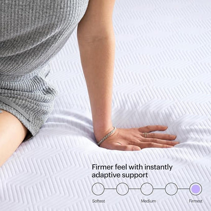 PurpleFlex Full Mattress – 8" GelFlex Grid, Better Than Memory Foam, Temperature Neutral, Responsive, Breathable, Pressure Relief, Made in USA