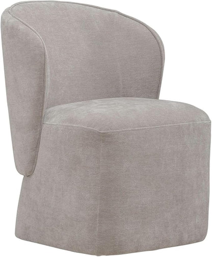 Liberty Furniture Accent Dining Chair with Castors - Rounded Arm - Truffle Upholstry