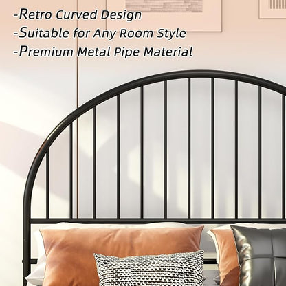 Weehom Metal Headboard Queen Size, Wrought Iron Headboard for Bed, Black Metal Head Board with Height Adjustable, Farmhouse HeadBoard Queen Only