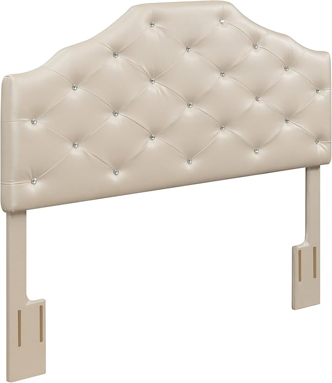 Dawson Queen Headboard Silver PU