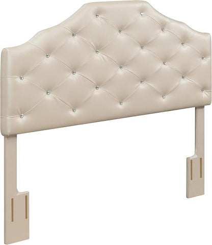 Dawson Queen Headboard Silver PU