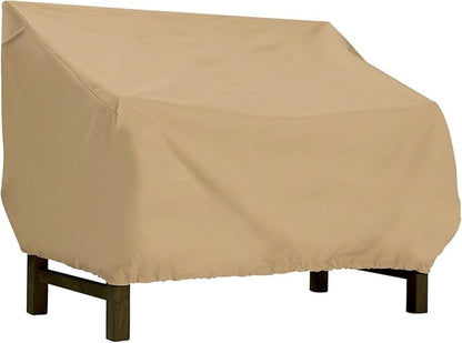 Classic Accessories Terrazzo Water-Resistant 104 Inch Patio Bench/Loveseat Cover, Outdoor Bench Cover