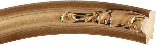 OVALCREST Oval Beveled Wall Mirror for Home Decor - Florence Style - Desert Gold - 32" x 26"