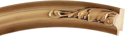 OVALCREST Oval Beveled Wall Mirror for Home Decor - Florence Style - Desert Gold - 28" x 22"