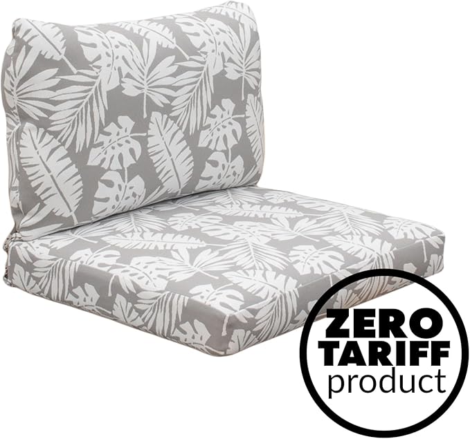Tommy Bahama Deep Seating Lounge Cushion, 24" X 24" X 4", Tropical Chrome