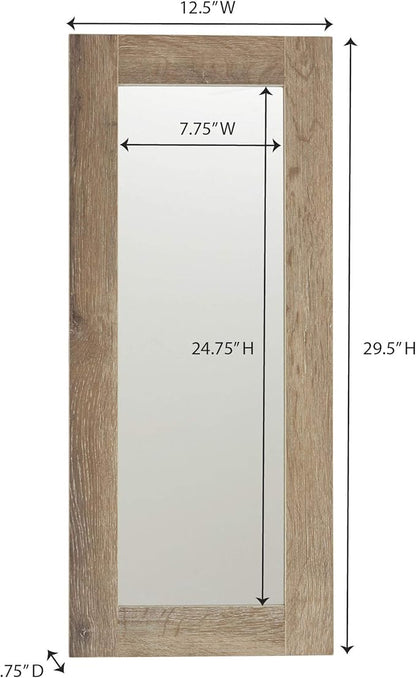 Household Essentials 8078-1 Ashwood Rectangular Wall Mirror