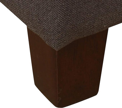 Homepop Home Decor | Tufted Ainsley Button Storage Ottoman Bench with Hinged Lid | Ottoman Bench with Storage for Living Room & Bedroom, Charcoal Gray 18x40x18 inches