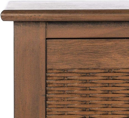 SAFAVIEH Home Collection Landers Brown 3-Drawer Console Table CNS5711C