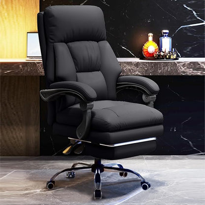 Office Chair with Leg Rest Executive Desk Chairs with Wheels High Back Computer Gaming Chairs Adjustable Reclining Ergonomic Work Chair for Home Office