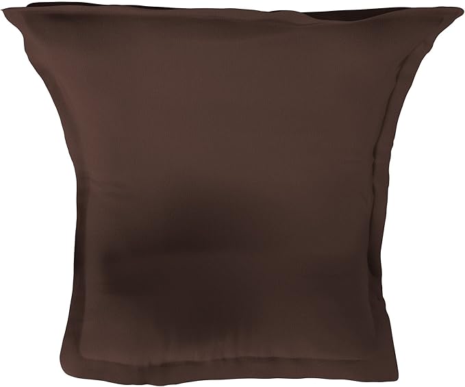 Howard Elliott Scroll Puff Rocker Seating Chair With Cover, Multipurpose Alternate Seating Butterfly Chair with Titanium Frame, Patio Furniture for Camping, Home, Indoor & Outdoor, Sterling Chocolate