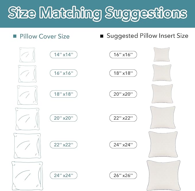 Oubonun 12x20 Pillow Inserts Set of 2 - Square Decorative Throw Pillows for Couch Bed Sofa Living Room Down Alternative Polyester Filling 12 x 20 Inch Insert(Beige)